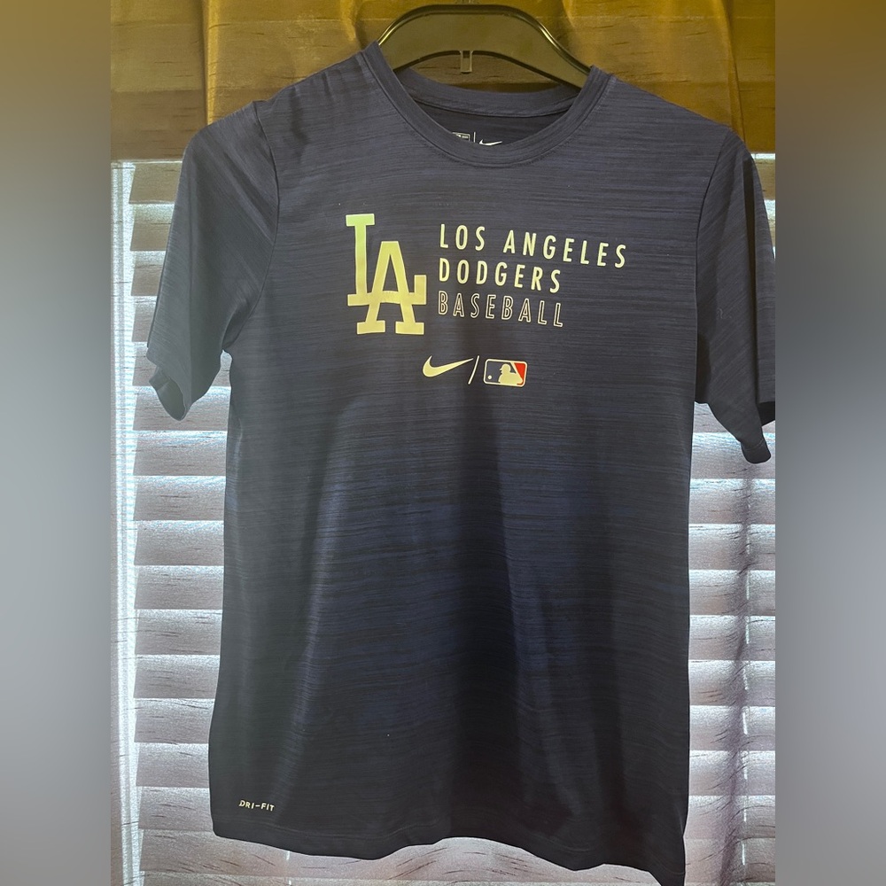 Nike LA Dodgers Dri-FIT Navy Tee, Yourh XL